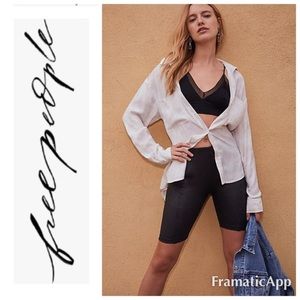 🆕FREE PEOPLE HEATWAVE Faux Suede Bike Shorts